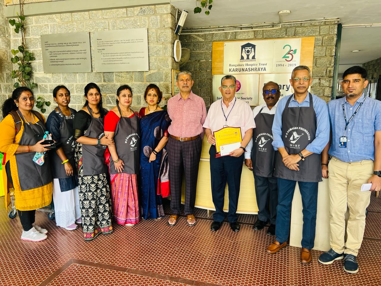 MSRF has organised a visit to Karunashraya Bangalore Hospice Care as a ...