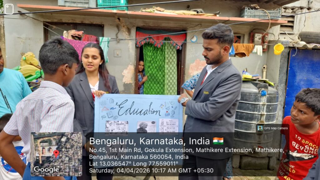 RIBS STUDENTS Of Dept of BCA conducted a Outreach program during Unnat Shikshana Abhiyan on 4 -4-2026