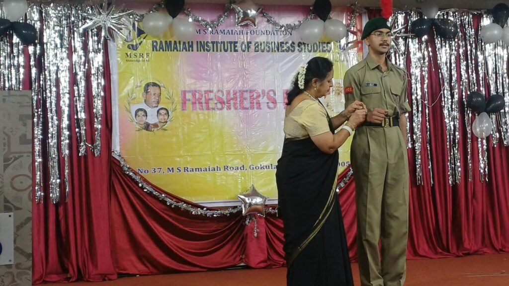 Rank pipping ceremony of NCC Cadets!